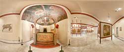 Example panorama of the virtual walkthrough of the Byzantine Museum in Nicosia, Cyprus